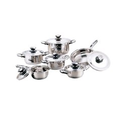 12-PIECE Stainless Steel Cookware Set