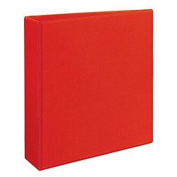 Avery Heavy Duty View Binders With One Touch Ezd Tm Ring Holds 8-1 2 Inch X 11 Inch Paper 2 Inch Ring Red 79225