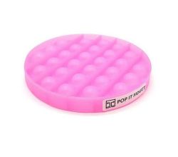 Pop It Fidget Toy - Glow In The Dark - Luminous - Circle Bubble Pop - Lumo Pink