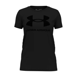 Under Armour Women's Sportstyle Graphic Short Sleeve Assorted - Black L