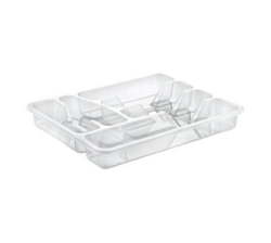 Cutlery Tray 5 Compartment 30X38X4.7CM Clear Bpa Free