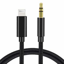 Wikipro Lightning To 3.5MM Aux Cable 3.3FT 1M Apple Mfi Certified Headphone Jack Adapter Dongle Male Aux Stereo Audio Cable For Iphone 11 11PRO 11PRO Max xr xs xs Max To