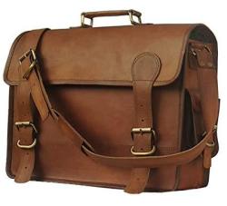 Leather cheap school suitcase