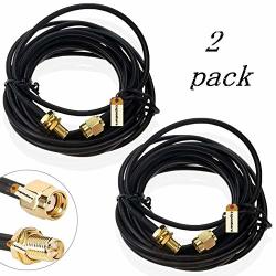 Rp-sma Extension Cable 10 Ft Lsgoodcare Rp Sma Cable Male To Rp Sma Female Coaxial Extension Wire For Wifi Lan Wan Router Antenna Pack Of 2