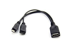 Xhtech Micro USB Otg Host Cable USB Power For Samsung Phone I9100 I9220 I9250
