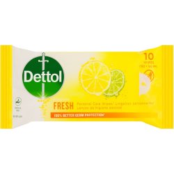 Dettol Fresh Personal Care Wet Wipes 10 Pack