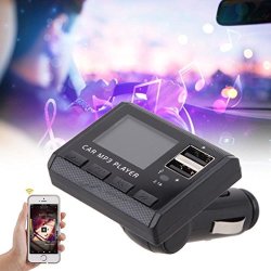 Dressffe Car Music MP3 Player Fm Transmitter Modulator Dual USB Charging Sd Mmc Remote