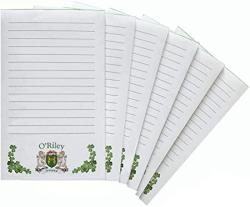 O'riley Irish Coat Of Arms Notepads - Set Of 6