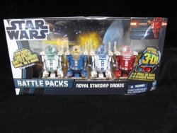 Star Wars 2012 Clone Wars Exclusive Battle Pack Royal Starship Droids R2R9 R... By Hasbro