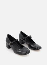 Mary Jane Block Heel Court Shoes