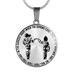 Deals on To My Brother Pendant Jewelry Son Goku And Vegeta