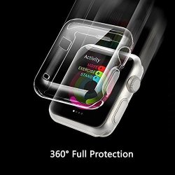 Apple Watch 1 Case Misxi Iphone Watch Tpu Screen Protector All-around Protective 0.3MM Ultra-thin Case For I Watch Series 1 38MM