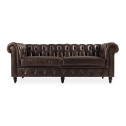 @home Madison 3 Seater Couch Leather Cognac