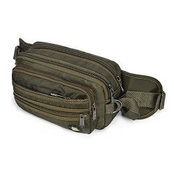 Strongest Men's Multi-functional Waist Pack Waist Bag Fanny Bag For Hiking Camping Travel And Other Outdoor Activities New Model-army Green