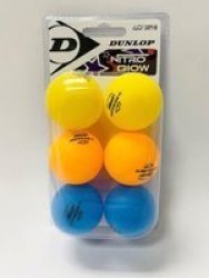 Dunlop Nitro Glow Table Tennis Balls