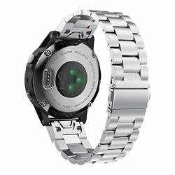 Abanen For Fenix 5S FENIX 6S Watch Band 20MM Quickfit Stainless Steel Metal Replecement Wristband Strap For Garmin Fenix 5S 5S Plus Fenix 6S Pro sapphire Not For