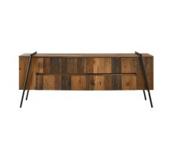 JOST Rustique Old Style Tv Stand With 4 Drawers