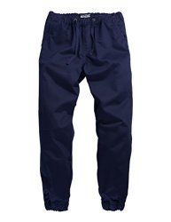 Match Men's Loose Fit Chino Jogger Pant 30 6033 Navy Blue