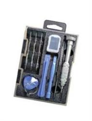 Goldtool 18 Pcs Smart Phone Repair Kit Retail Box 1 Year Warranty  features:• 1-PRECISION Screwdriver• 1-SUCTION Cup• 2-MINI Pry Bar• 1-NEEDLE• 1-STORAGE Box• 1-TRIANGLE