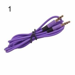 Prettdlijun Male To Male 3.5MM Auxiliary Aux Stereo Cord Audio Cable For PC Ipod MP3 Car MP3 Extension Cable Purple
