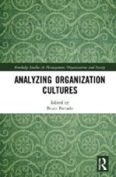 Analyzing Organization Cultures Hardcover