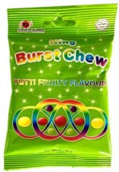 King - Burst Chews - Tutti Fruity Candy 40G