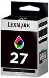 Lexmark 27 Cyan Magenta Yellow Colour Original Ink Cartridge Retail Box No Warranty   Product Overview: 27 Color Print Cartridges Are Ideal For Printer