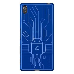 Sony Xperia Z5 Premium Case Cruzerlite Bugdroid Circuit Case Compatible For Sony Xperia Z5 Premium - Blue