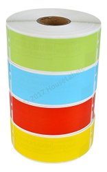 4 Rolls 1 Roll Of Each Color 350 Labels Per Roll Of Dymo-compatible 30252 Red Blue Yellow And Green Address Labels 1-1 8" X 3-1 2" -- Bpa Free