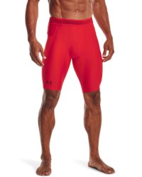 Men's Ua Iso-chill Compression Long Shorts - Radio Red XS