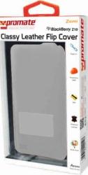 Promate Zemi Blackberry Z10 Classy Leather Flip Cover Colour:grey