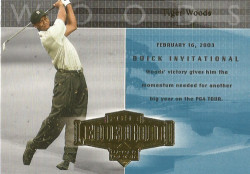 Tiger Woods - "golf Leaderboard Winners" Trading Card 1- Upper Deck 2004