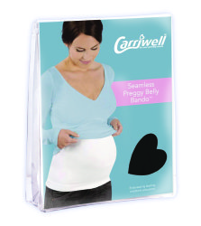 Carriwell Size 1 Seamless Preggy Belly Bando in Black