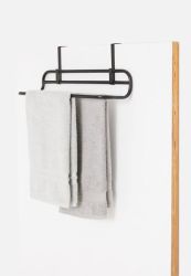 Overdoor Towel Rack - Matte Black
