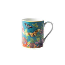 - Butterfly Blue Coffee Mug Set Of 4