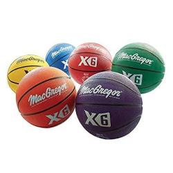 MacGregor Multicolor Basketballs Set Of 6 - Official Size 29.5