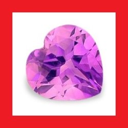 Amethyst - Nice Purple Heart Facet - 0.625cts