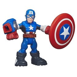 Playskool Heroes Marvel Super Hero Adventures Shield Slingin' Captain America 2.5 Inches
