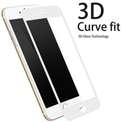 Onemax Iphone 6 Screen Protector 3D Curved Edge Design Full Cover Tempered Glass Screen Protector 3D Touch Compatible Anti Fingerprint Anti-scratch Screen Protector For