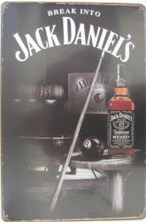 Jack Daniel Old Snooker Vintage Style Distressed Metal Sign Mt1