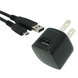 Blackberry USB Ac Charger Adapter Power Plug With Micro USB Cable For Blackberry