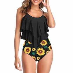 Deals on Zando Women's Tankini Swimsuits High Waisted Swimsuit For Women  Printed Tankini Tops With Swim Bottom Swimwear Two Piece Bathing Suits 2  Piece Swim Suits, Compare Prices & Shop Online