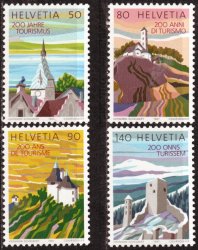 Switzerland 1987 Tourism Unmounted Mint Complete Set Sg1133-36