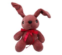 Mr Floppy Ear Bunny With Hanging Suction Cup - Maroon 35CM