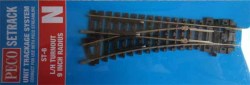 Peco - St-6 9" Radius L h Turnout In N Scale gauge New Carded