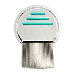 Lice Comb Lice Treatment Professional Stainless Steel Louse Nit Free Comb For Head Lice Treatment Blue
