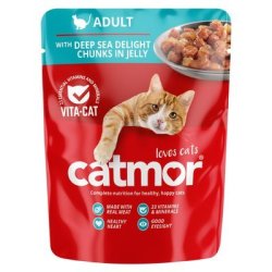Catmor Cat Food Adult Deep Sea Delight Chunks Jelly 70G