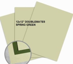 12x12" Doublemates - Spring Green 5x Sheets