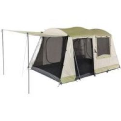 OZtrail Sundowner 6 Person Dome Tent - Cream And Eucalyptus