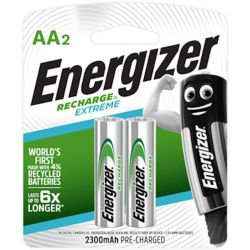Energizer - 2 Piece - Aa Batteries - Recharge - 2300MAH - 3 Pack